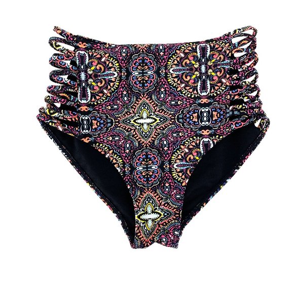 HOLLISTER Swim Be the Sunshine Bohemian High Waist Interlace Bikini Bottom - Picture 1 of 12